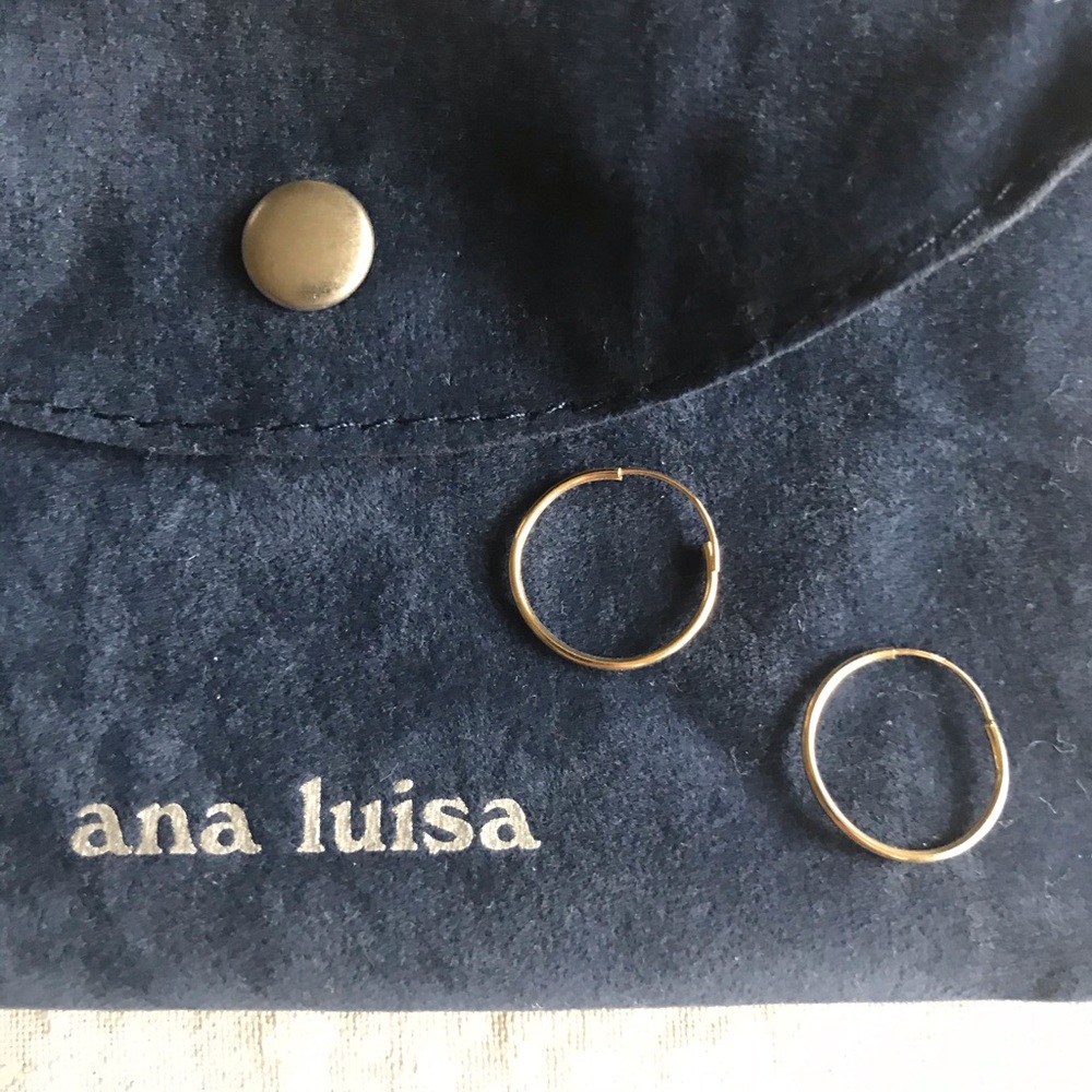14K gold Ana Luisa hoops